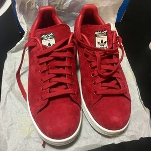 Red Suede Adidas: Stan Smith x Rita Ora (Size 8)